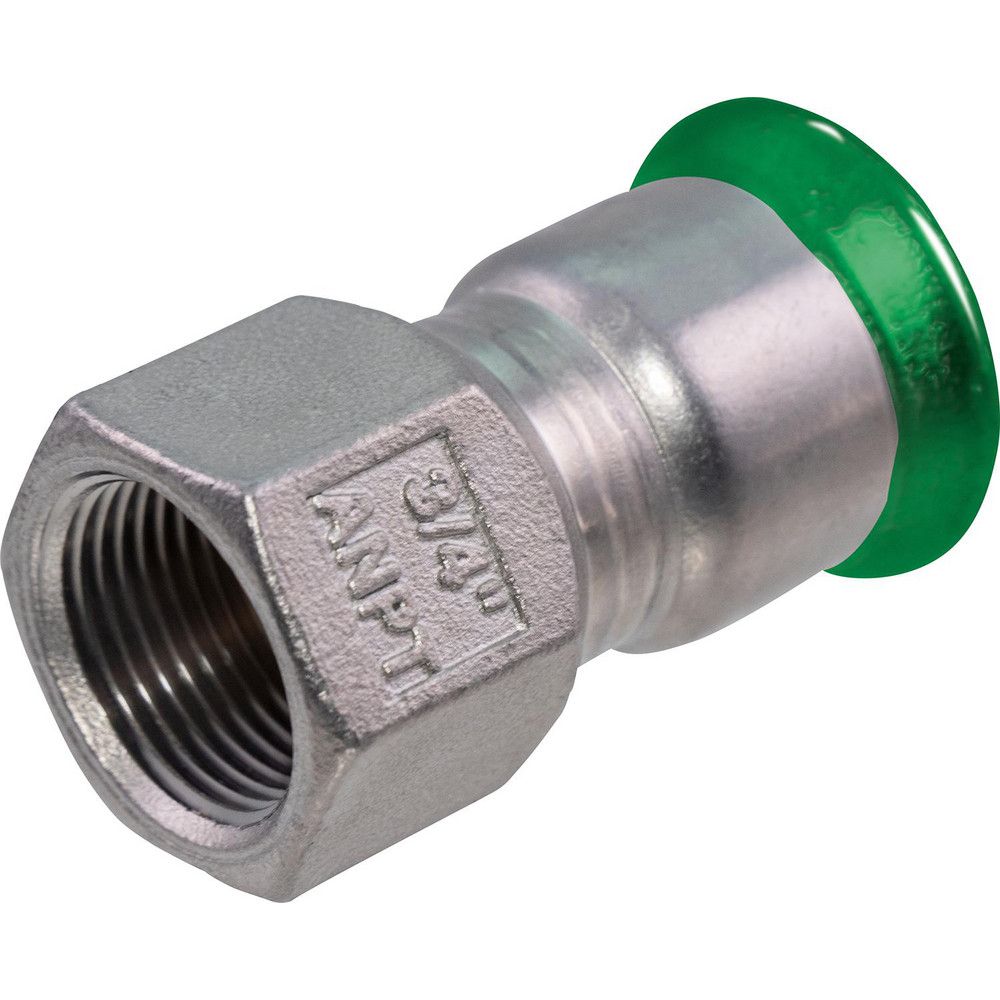 Merit Brass Stainless Steel Pipe Fittings; Fitting Type Press x FNPT