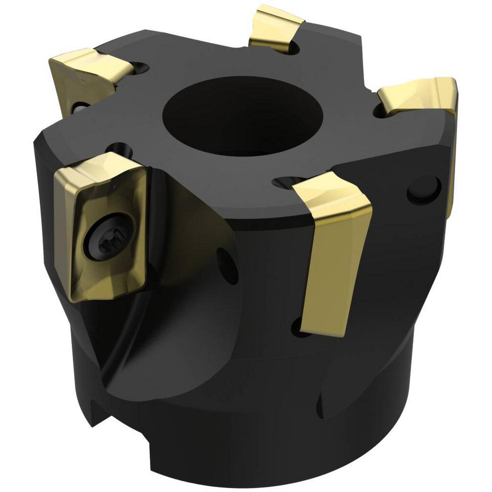 2" Cut Diam, 3/4" Arbor Hole Diam, 0.59" Max Depth, Indexable Square-Shoulder Face Mill