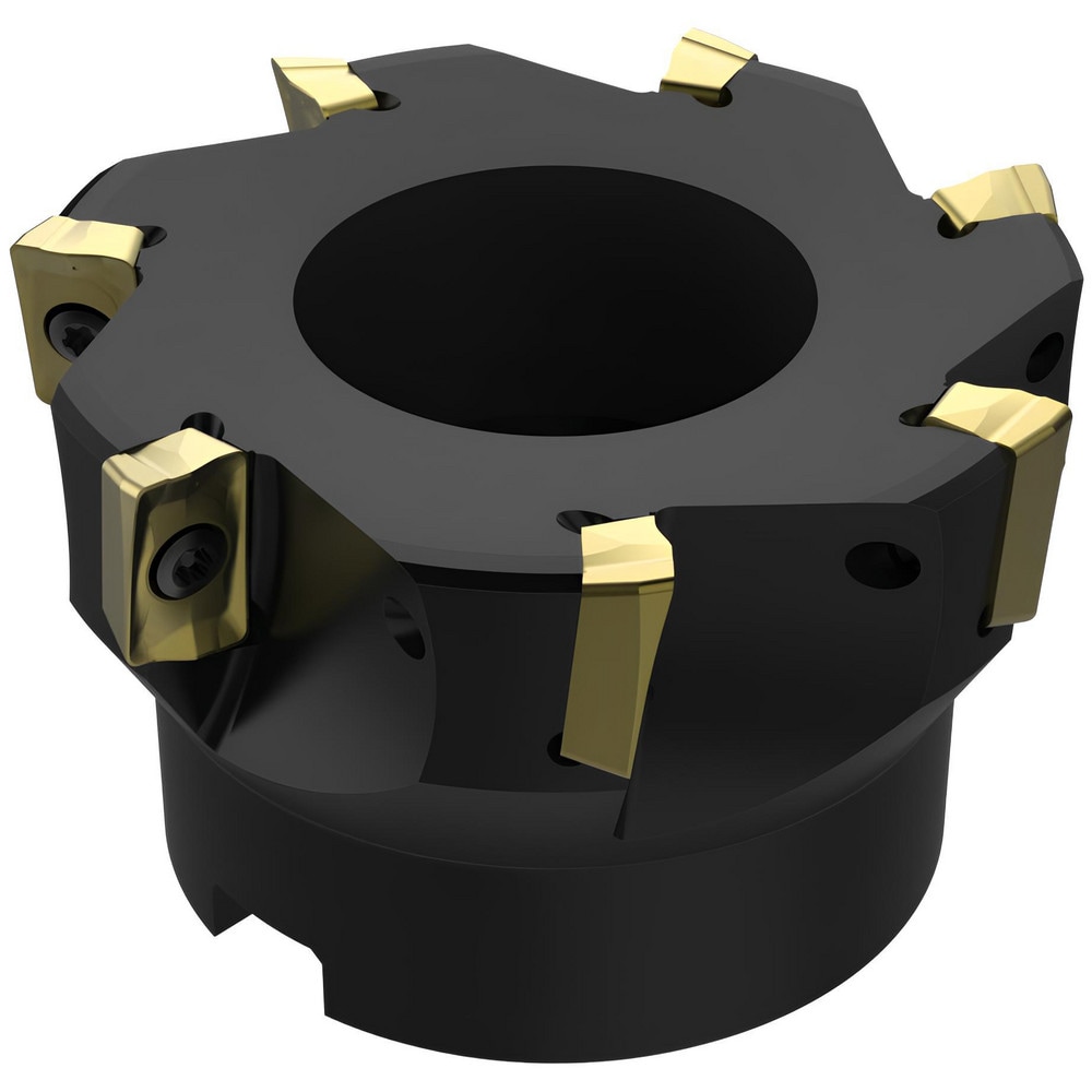 3" Cut Diam, 1" Arbor Hole Diam, 0.59" Max Depth, Indexable Square-Shoulder Face Mill