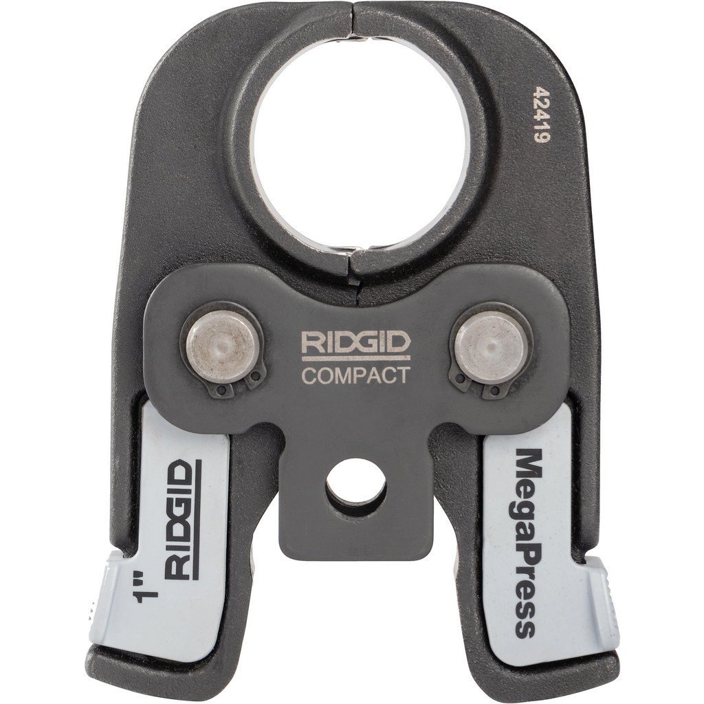 Ridgid Presser Replacement Jaws: Type: Compact Jaw; Jaw Size Range: 1" to 2"; For Use With: RP 240, RP 241, RP 200, RP 210, RP 100 Press Tool