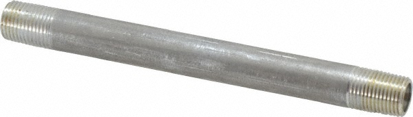 thumbnail interactive-video image 1 of MVF 1 X 6 NPT Seamless Aluminum Pipe Nipple – Schedule 40, 6061-T6 – Made In USA 1 of 5