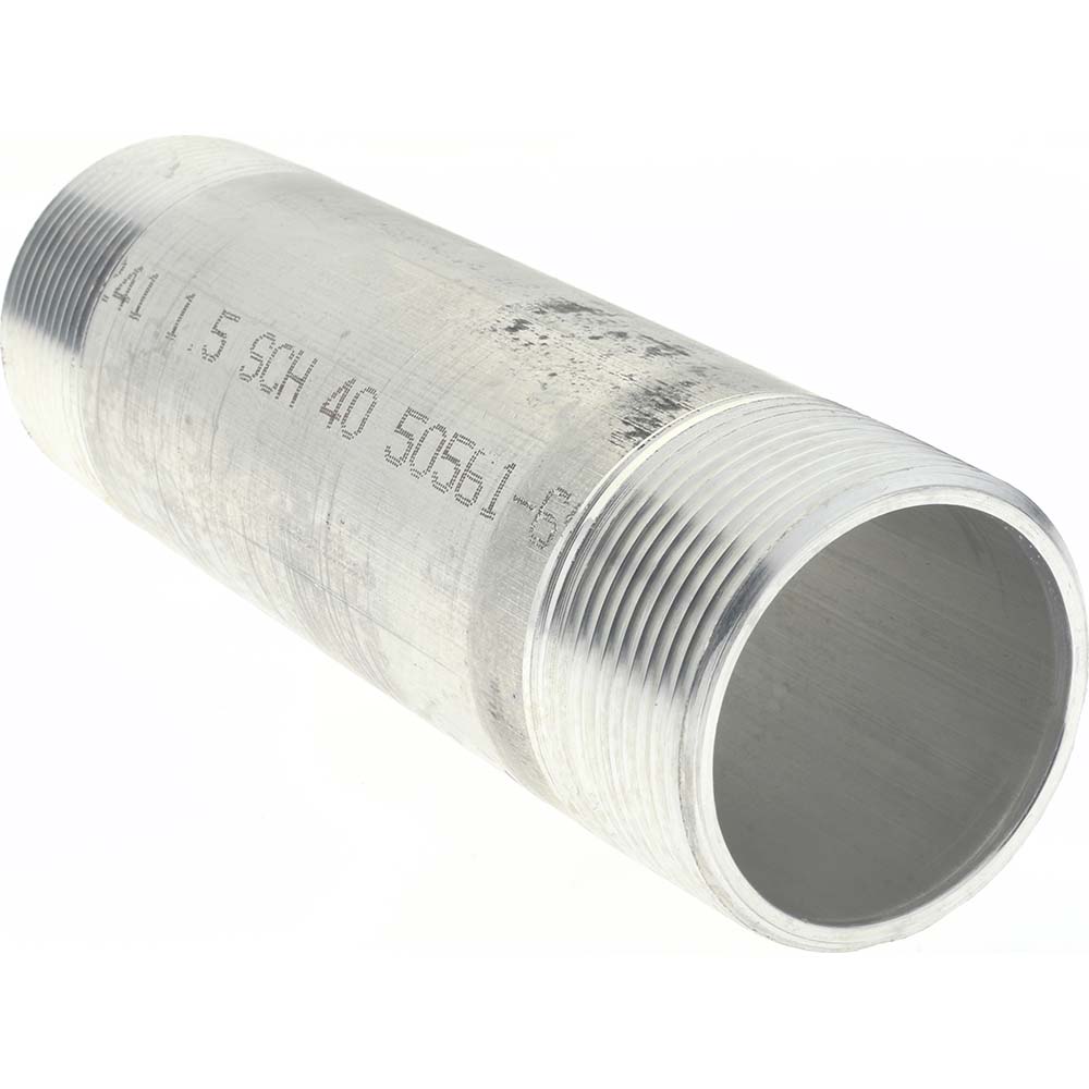 Merit Brass 11/2 x 6" 6061 Aluminum Pipe Nipple 57068082 MSC