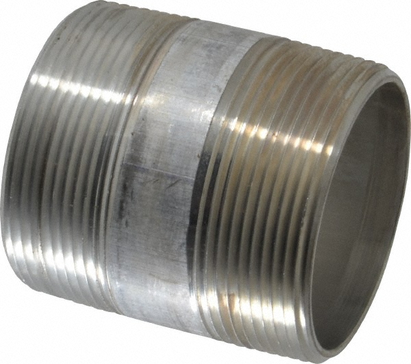 Merit Brass 2 x 21/2" 6061 Aluminum Pipe Nipple 57068108 MSC