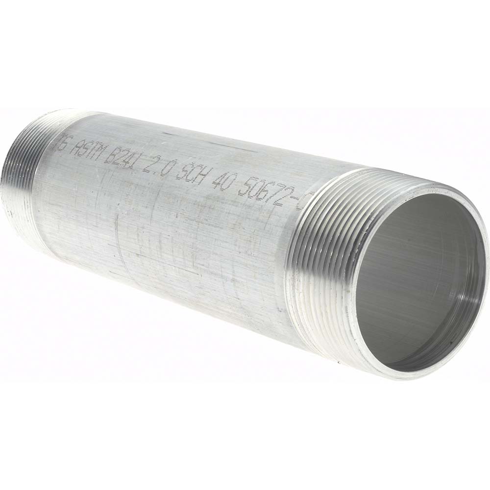 Merit Brass 2 x 8" 6061 Aluminum Pipe Nipple 57068181 MSC