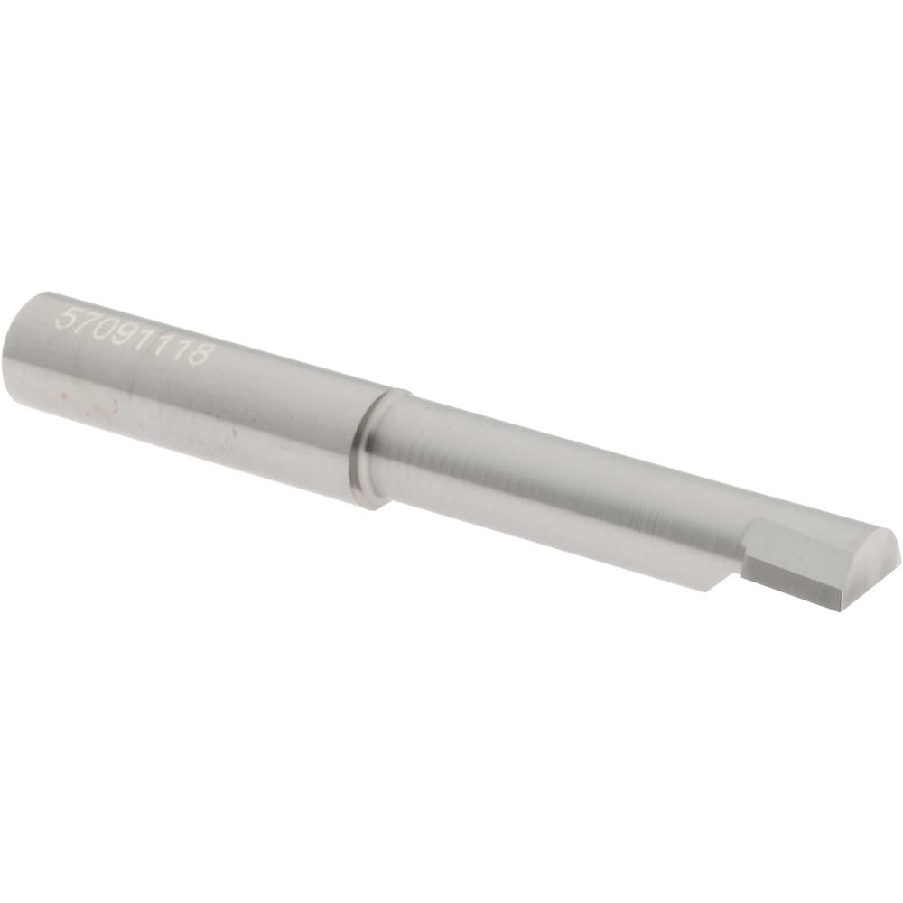 Accupro B3601600R Corner Radius Boring Bar: 0.36" Min Bore, 1.6" Max Depth, Right Hand Cut, Submicron Solid Carbide 