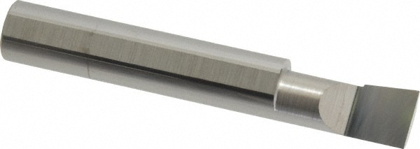 Accupro B360750R Corner Radius Boring Bar: 0.36" Min Bore, 3/4" Max Depth, Right Hand Cut, Submicron Solid Carbide 