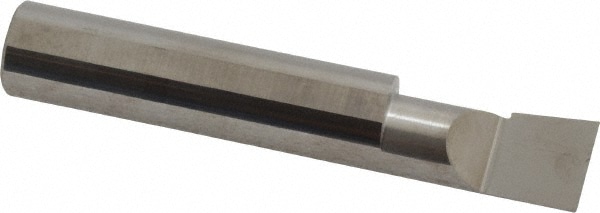 Accupro B4901000R Corner Radius Boring Bar: 0.49" Min Bore, 1" Max Depth, Right Hand Cut, Submicron Solid Carbide 