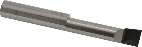 Accupro B4902000R Corner Radius Boring Bar: 0.49" Min Bore, 2" Max Depth, Right Hand Cut, Submicron Solid Carbide 