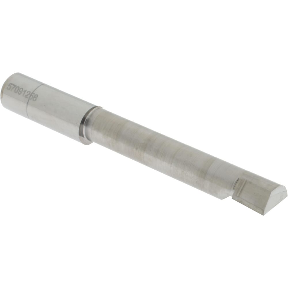 Accupro B4902600R Corner Radius Boring Bar: 0.49" Min Bore, 2.6" Max Depth, Right Hand Cut, Submicron Solid Carbide 