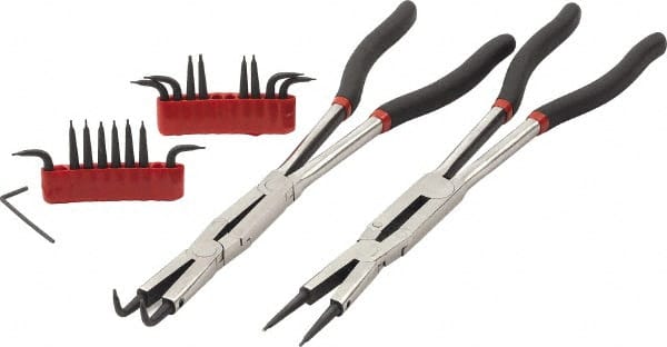 GearWrench 82110 2 Piece Double x Internal/External Snap Ring Pliers Set