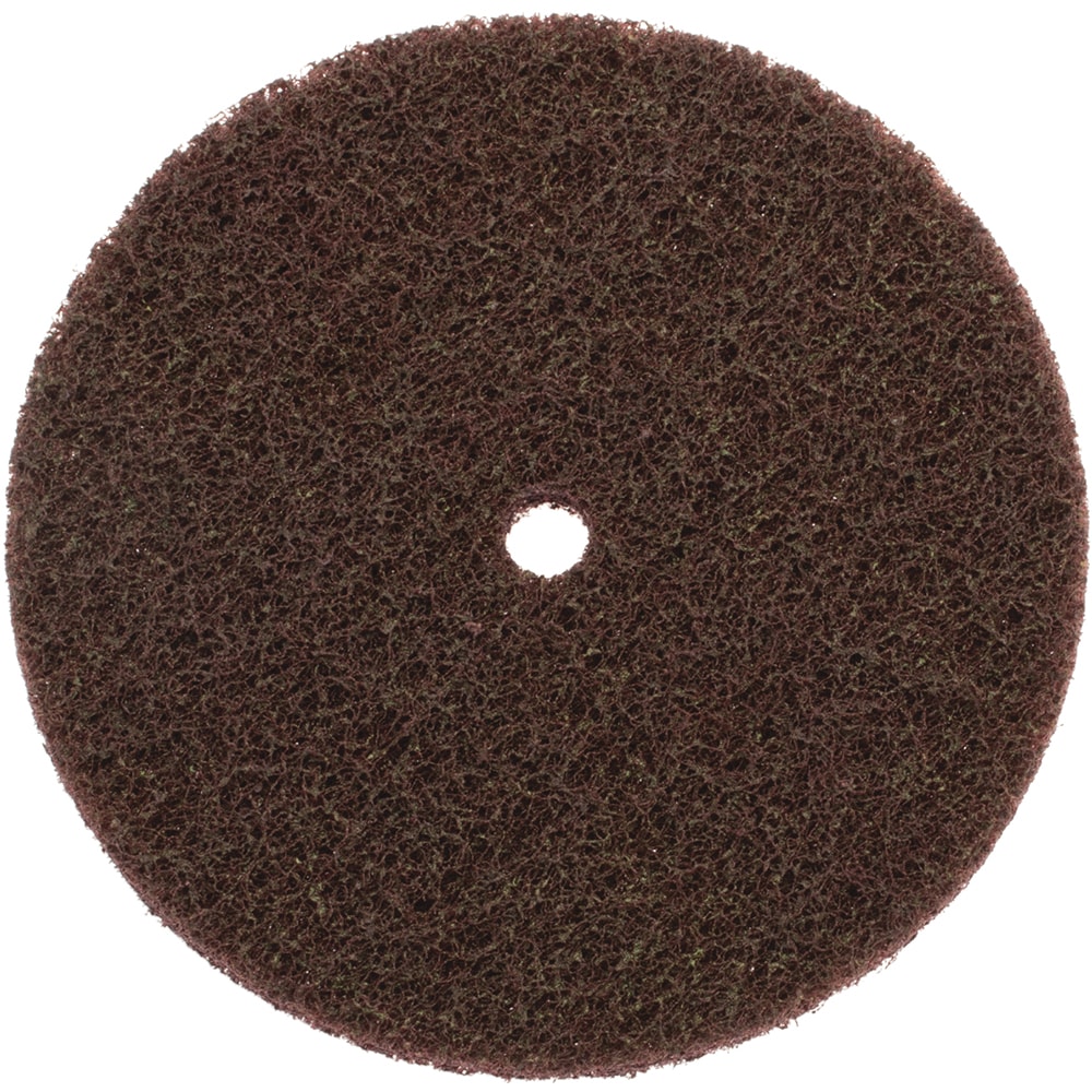 Deburring Disc: 6" Dia, 1/2" Hole, Medium Grade,