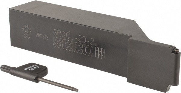 Seco 13357 LH SRGC 0° Neutral Rake Indexable Turning Toolholder Image