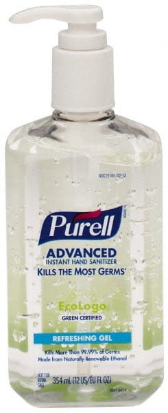 Hand Sanitizer: Gel, 12 oz, Pump Spray Bottle