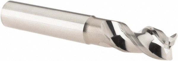 Iscar 5622918 Corner Radius End Mill: 3/8" Dia, 0.6" LOC, 0.02" Radius, 3 Flutes, Solid Carbide Image