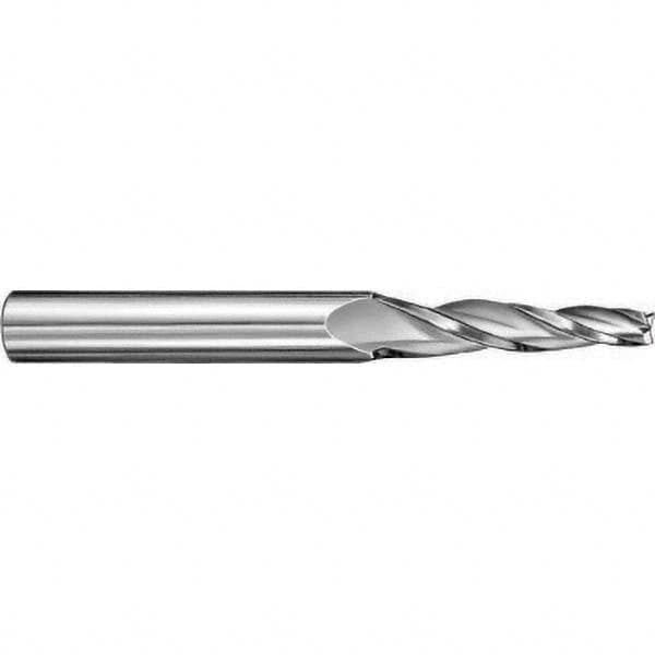 SGS 32350 Tapered End Mill: 7 ° per Side, 1/8" Small Dia, 1/2" LOC, 3 Flutes, Solid Carbide, Square End Image