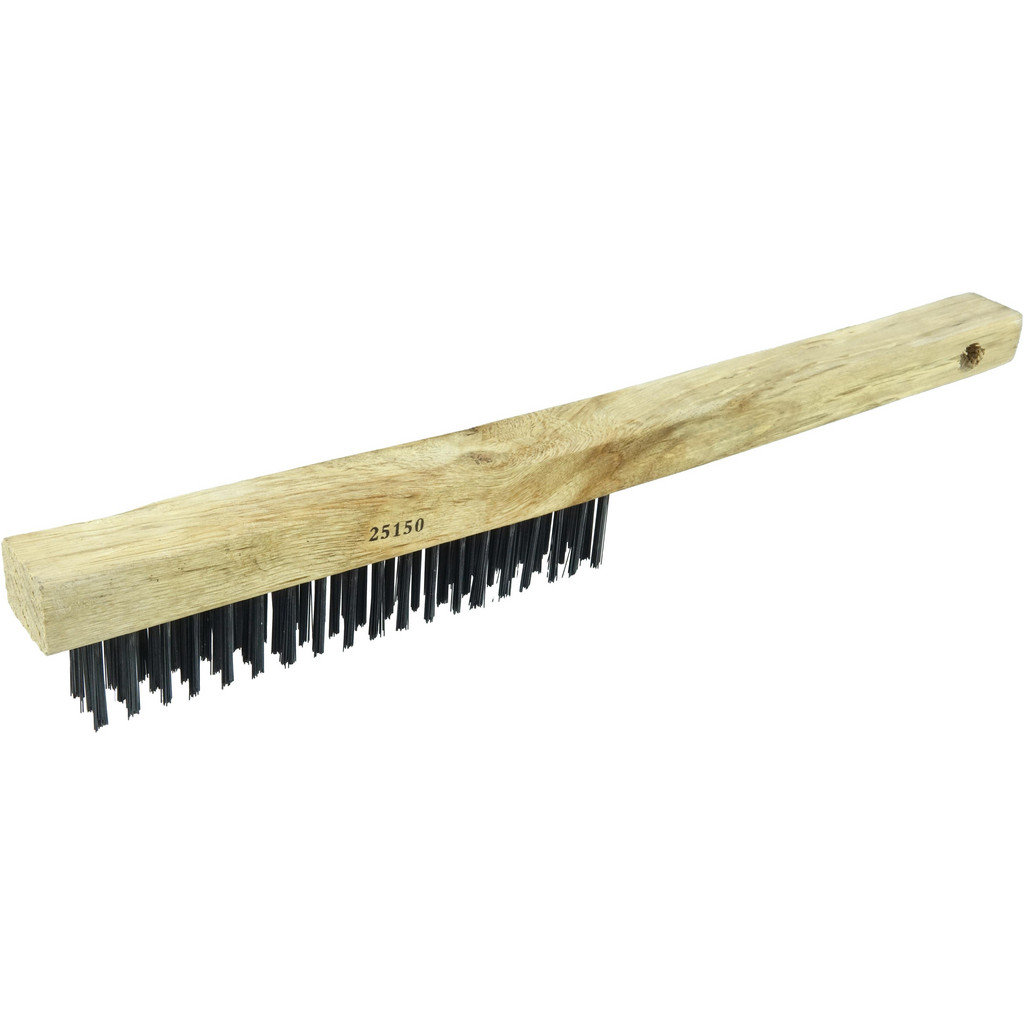 Weiler - Scratch Brush: 3 Row, 19 Column, Steel | MSC Direct