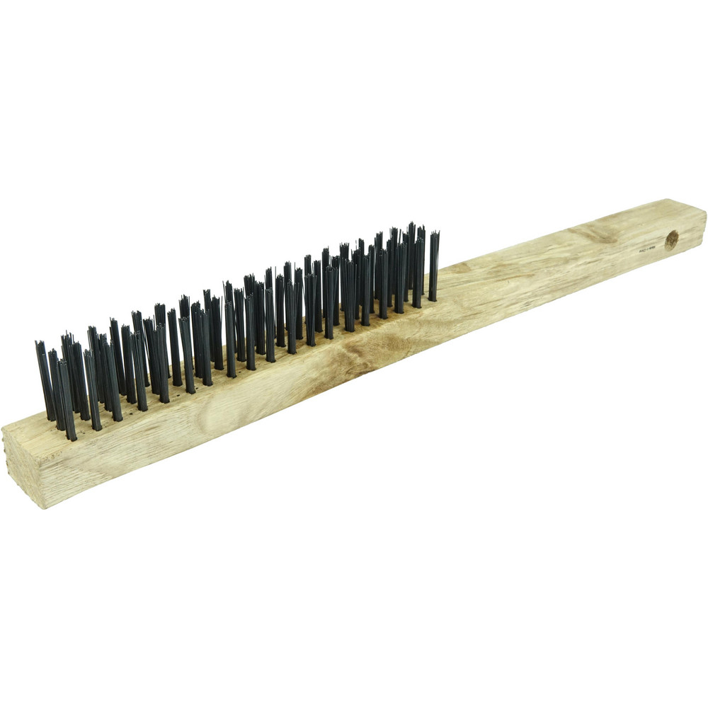 Weiler - Scratch Brush: 3 Row, 19 Column, Steel | MSC Direct