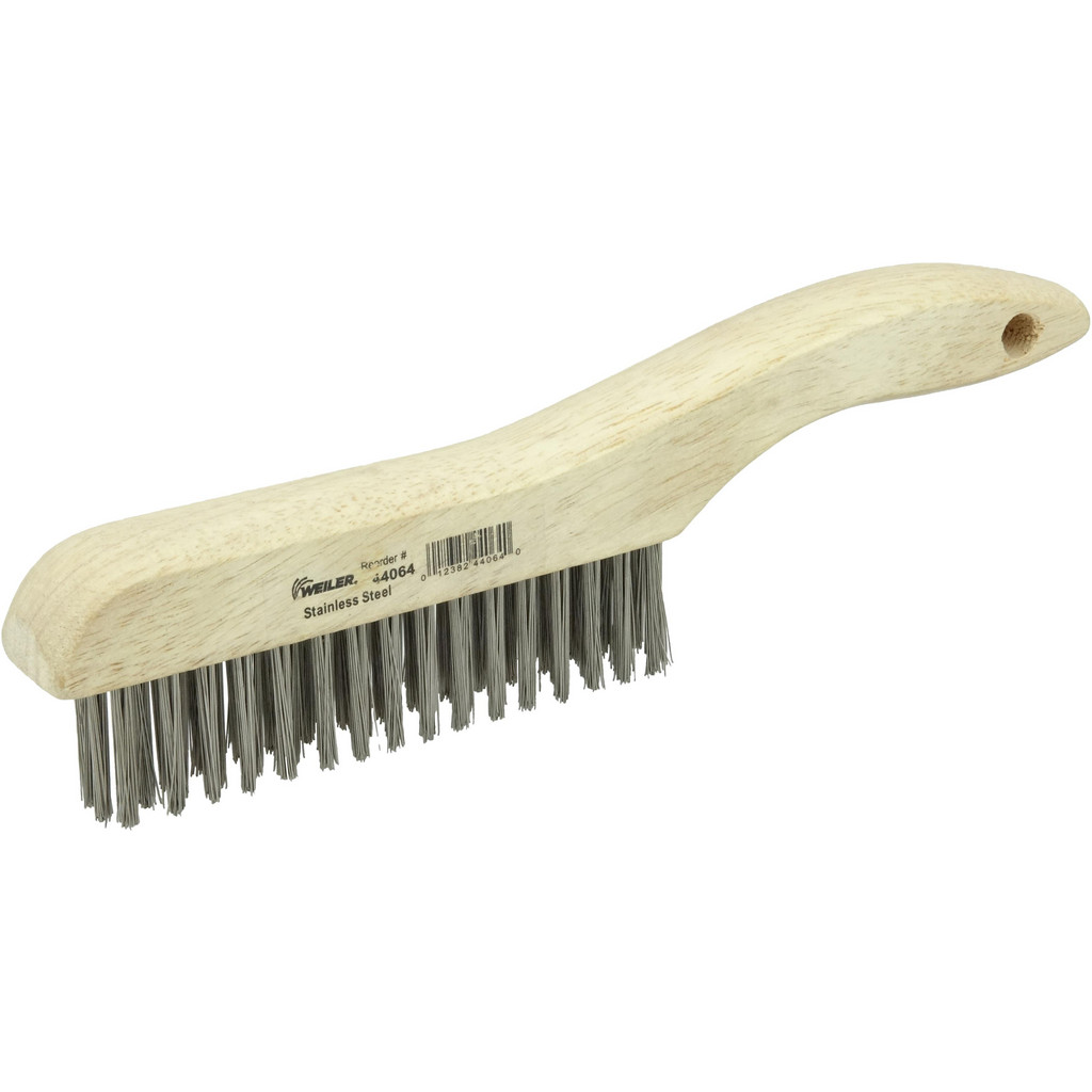 Weiler - Scratch Brush: 4 Row, 16 Column, Stainless Steel | MSC Direct