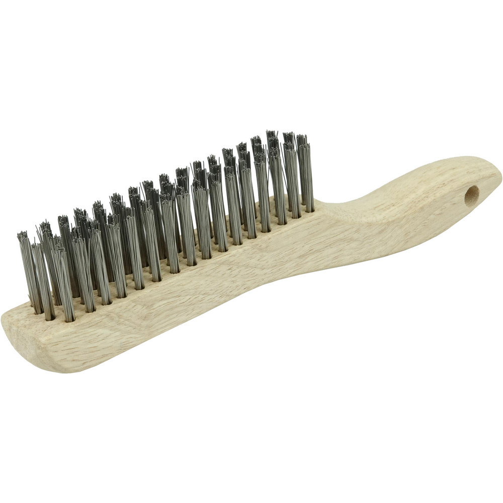 Weiler - Scratch Brush: 4 Row, 16 Column, Stainless Steel | MSC Direct