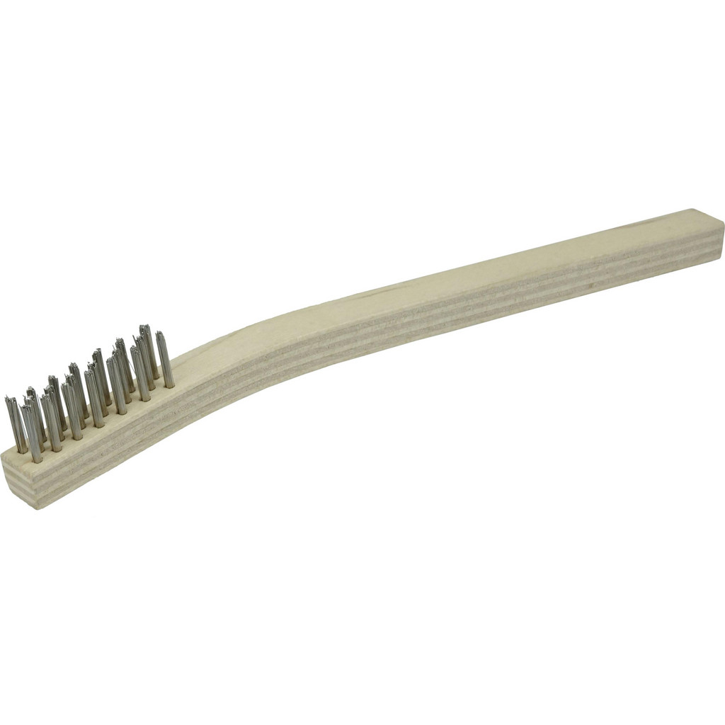 Weiler - Scratch Brush: 3 Row, 7 Column, Stainless Steel | MSC Direct