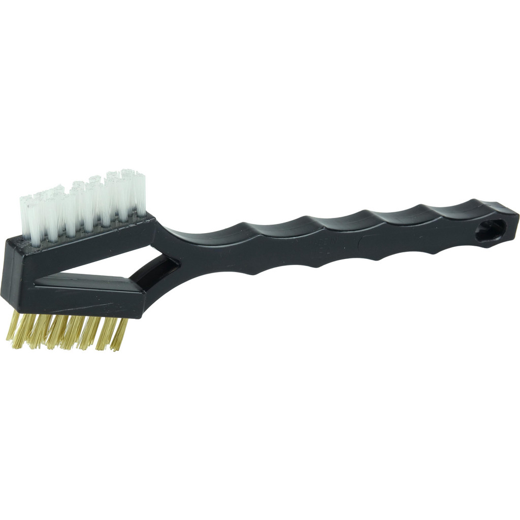 Weiler - Scratch Brush: 3 Row, 7 Column, Brass & Nylon | MSC Direct