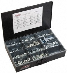 1/4-20 to 3/4 Thread, 190 Piece Zinc Plated Steel Nut Assortment