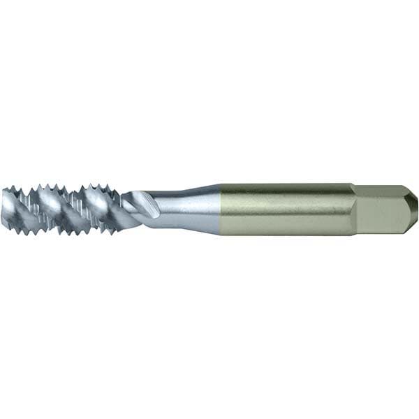 Cleveland C58913 Spiral Flute Tap: M10 x 1.50, Metric, 3 Flute, Bottoming, 2B Class of Fit, High Speed Steel, TICN Finish Image