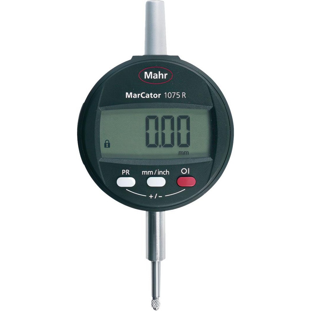 Electronic Drop Indicator: 0.00 mm Min, 1/2" Max, Flat Back