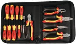 Wiha 32869 Combination Hand Tool Set: 14 Pc, Insulated Tool Set 