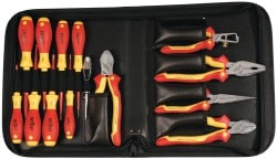 Wiha 32869 Combination Hand Tool Set: 14 Pc, Insulated Tool Set Image