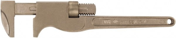 Ampco W-1146 Monkey Pipe Wrench: 10" OAL, Aluminum Bronze Alloy 