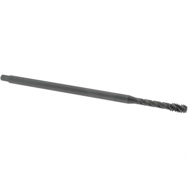 Extension Tap: 1/4-20, 3 Flutes, H3, Oxide Finish, Vanadium High Speed Steel, Spiral Flute