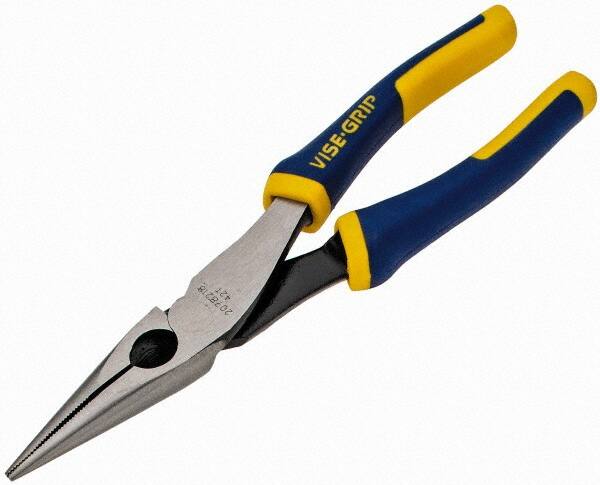 2078218 8" IRWIN VISE-GRIP Long Nose Pliers with Wire Cutter 