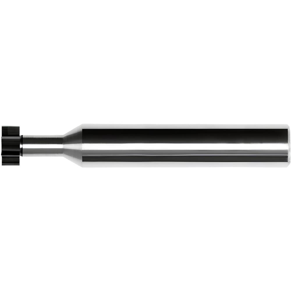 Woodruff/Keyseat Cutters; Connection Type: Shank ; Cutter Material: Solid Carbide ; Cutter Diameter (Inch): 3/8 ; Cutter Diameter (Decimal Inch): 0.3750 ; Tooth Configuration: Straight ; Cutting Width (Inch): 3/64