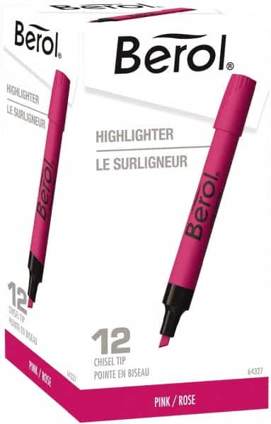 Highlighter Marker: Pink, AP Non-Toxic, Chisel Point