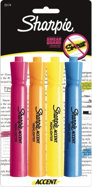 Sharpie - Highlighter Marker: Fluorescent Yellow, AP Non-Toxic, Chisel  Point - 57310930 - MSC Industrial Supply