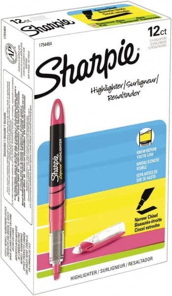 Highlighter Marker: Fluorescent Pink, AP Non-Toxic, Chisel Point