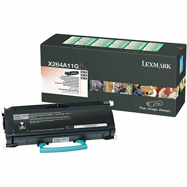Lexmark Black Toner Cartridge - Use w/ Lexmark X264, X363, X364 | Part #LEXX264A11G