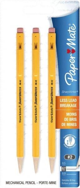 Paper Mate Sharpwriter 0.7mm Mechanical Pencils 3033431PP 3 Yellow Pencils