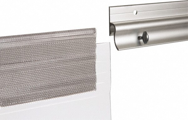 5' Long Aluminum Dock Strip Door Mounting Hardware