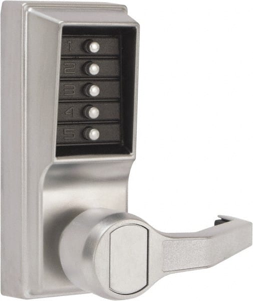 Combination Entry Lever Lockset for 1-3/8 to 2-1/4" Thick Doors