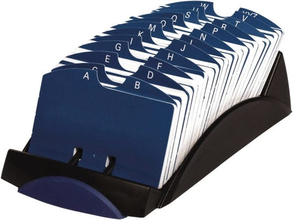 Rolodex 213 Millstone by Testrite Top with A-Z Tabbed Dividers and Blank Cards 