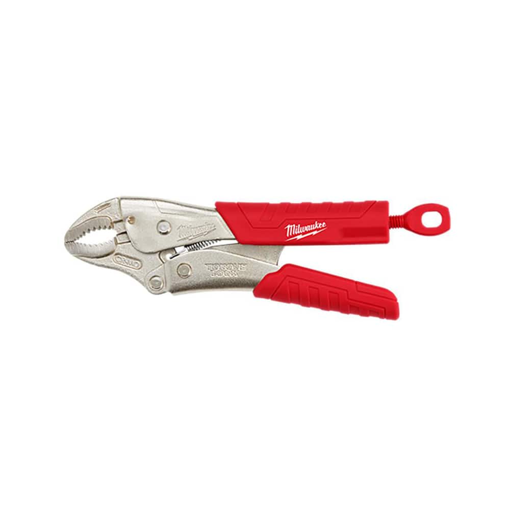 Locking Plier: 1'' Jaw Capacity, Curved Jaw