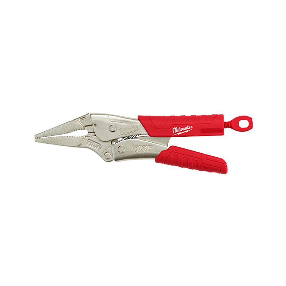 Locking Plier: 2.5'' Jaw Capacity, Long Nose Jaw - 1-Handed Handle
