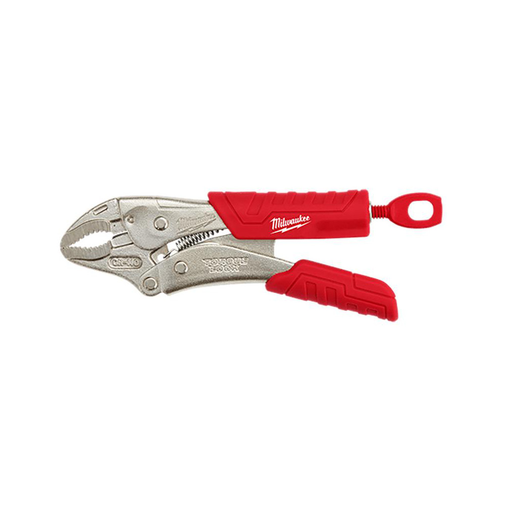 Locking Plier: 1.25'' Jaw Capacity, Curved Jaw - 1-Handed Handle