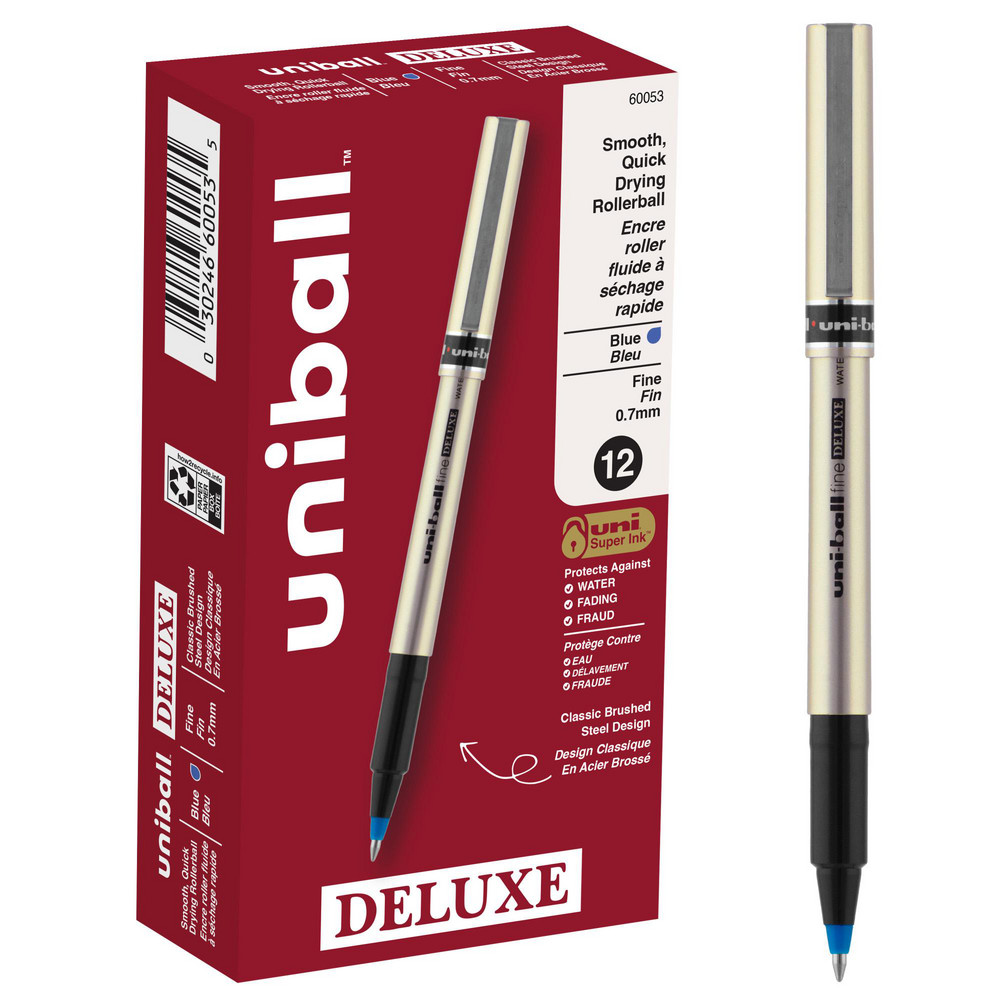 Stick Pen: 0.7 mm Tip, Blue Ink - Blue