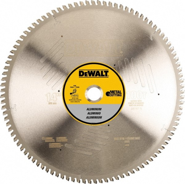 Dewalt DWA7889 Wet & Dry Cut Saw Blade: 14" Dia, 1" Arbor Hole, 0.098" Kerf Width, 100 Teeth 