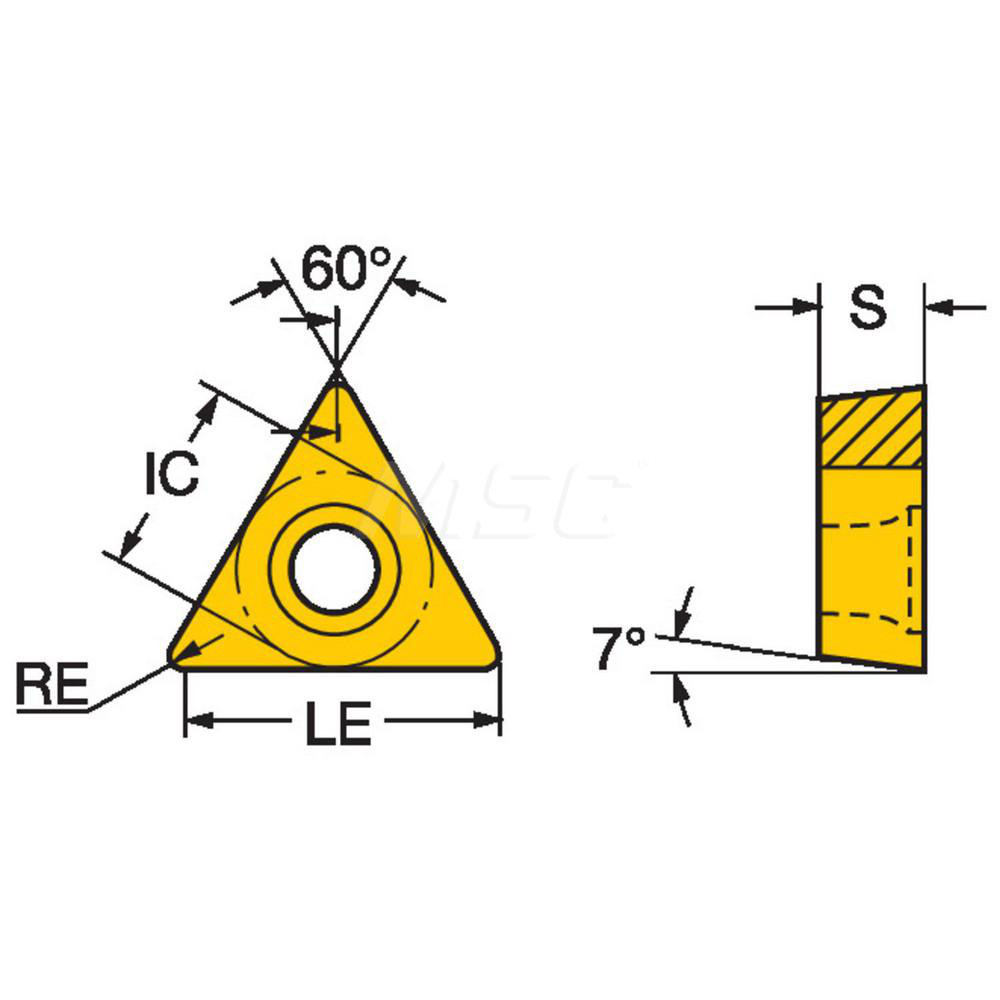 Sandvik Coromant Boring Inserts; Insert Style TCEX; Insert Size Code