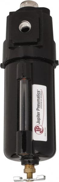 Oil & Water Filter/Separator: 24 CFM, Manual Drain, Use on Adsorber Filter