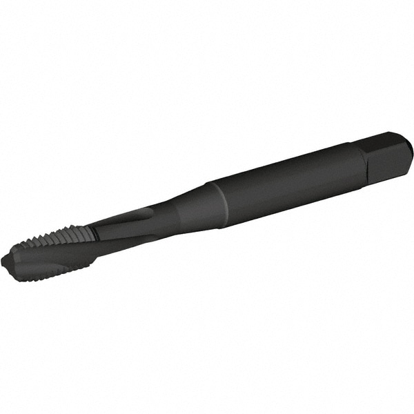 Spiral Flute Tap: M6x1.00 Metric Coarse, 3 Flutes, Modified Bottoming, 6H Class of Fit, Vanadium High Speed Steel, Oxide Coated